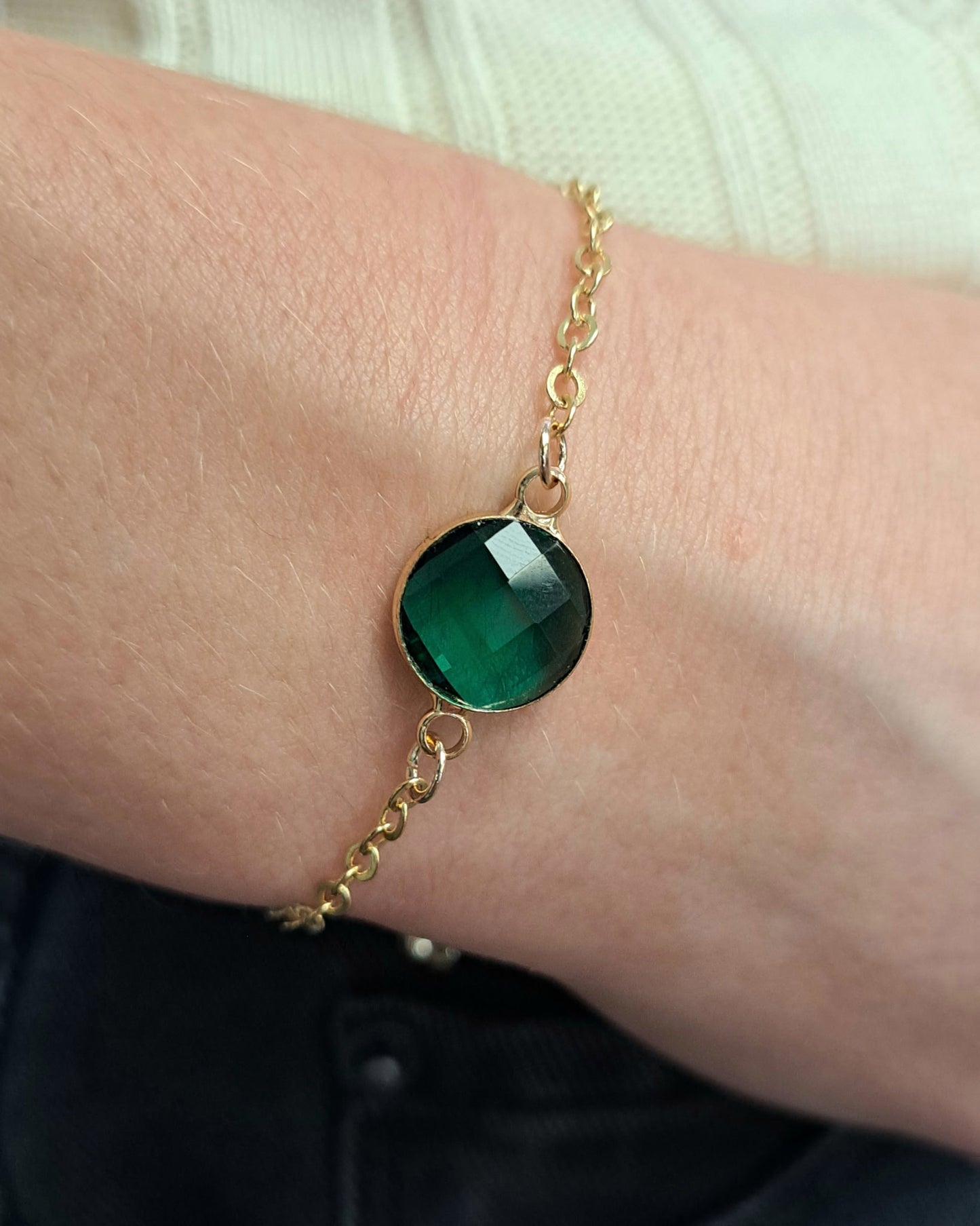 Gold Crystal Glide Bracelet