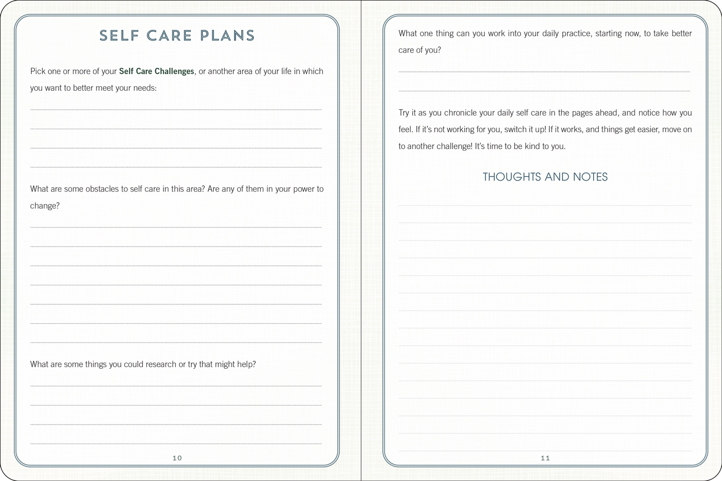 Self Care Journal