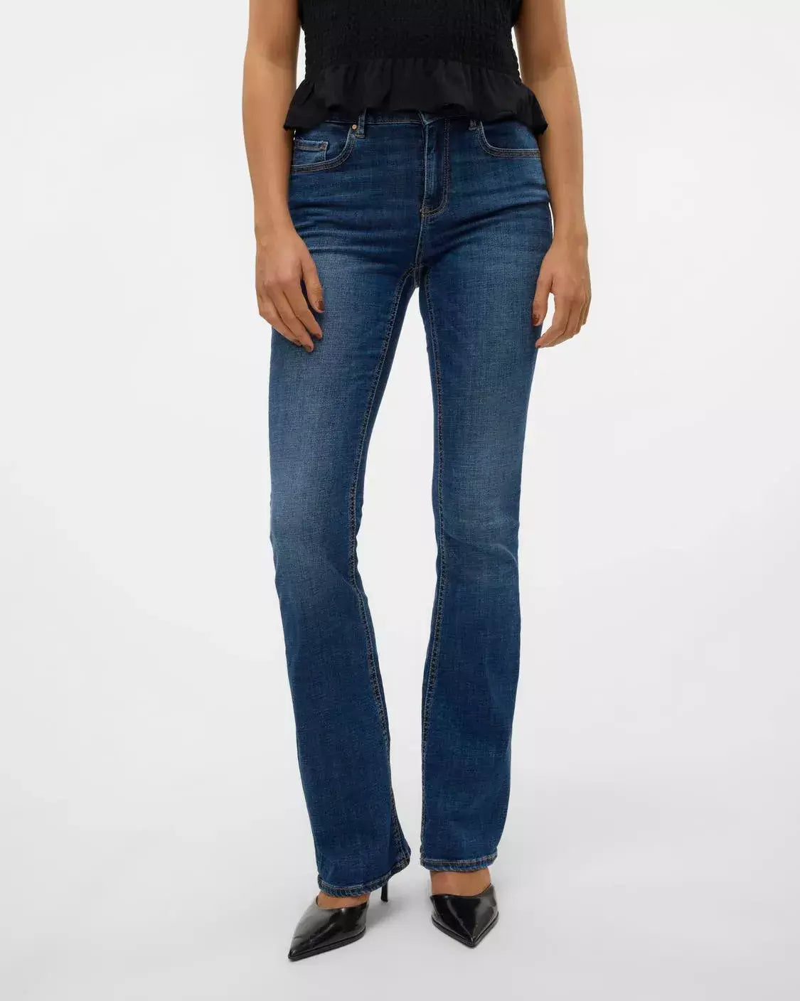 The Flash Flared Mid Rise Jean - 32" + 34" length!