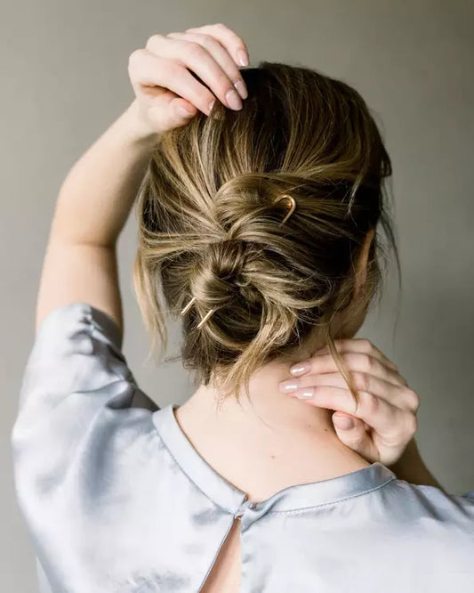 Curved Metal French Hair Pin