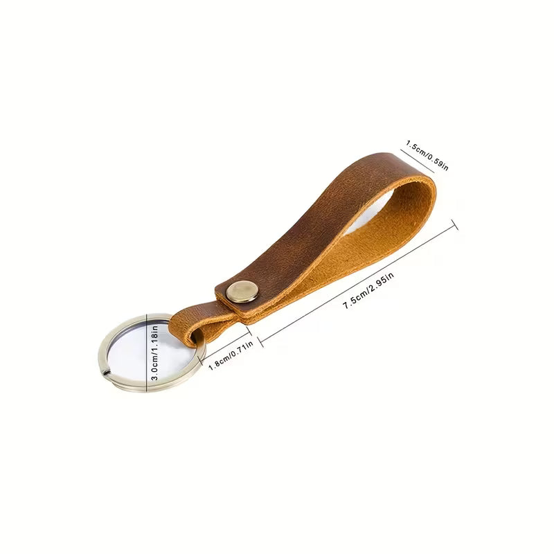 Genuine Cowhide Leather Keychain