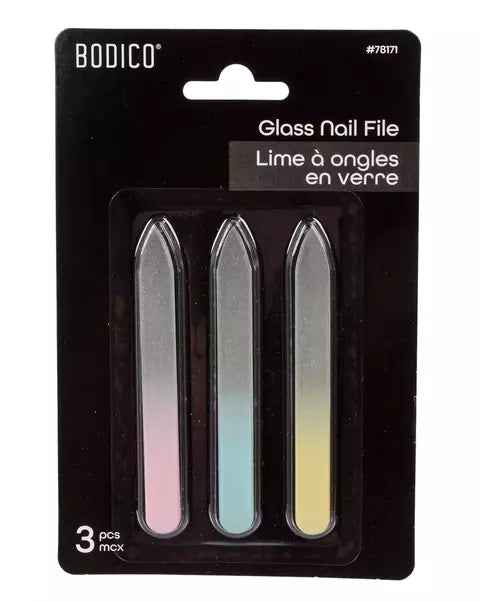 Glass Nail File; 3 piece