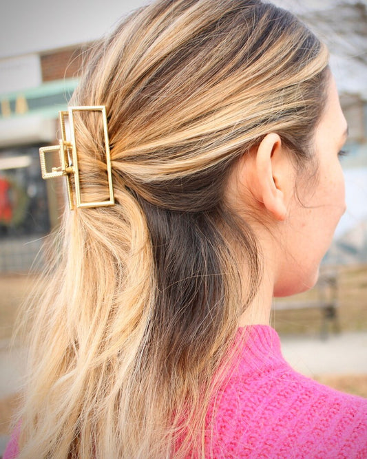 Gold Medium Claw Hair Clip
