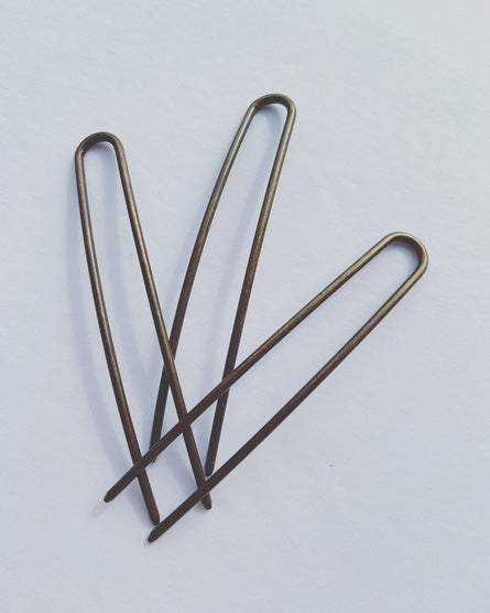 Curved Metal French Hair Pin