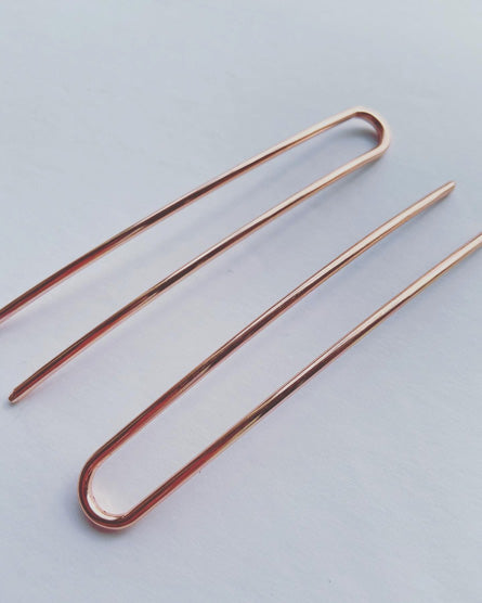 Curved Metal French Hair Pin
