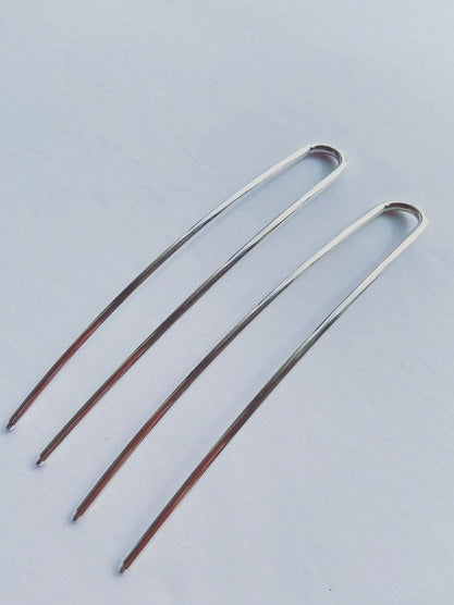 Curved Metal French Hair Pin