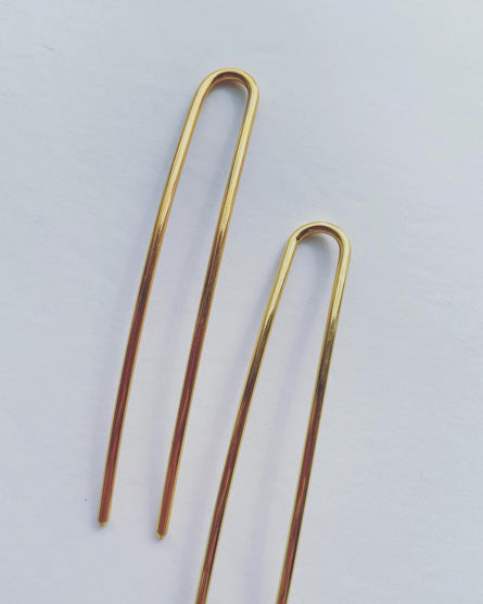 Curved Metal French Hair Pin