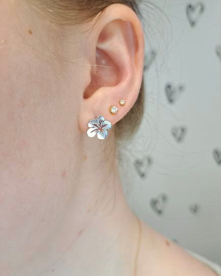 Hibiscus Flower Studs