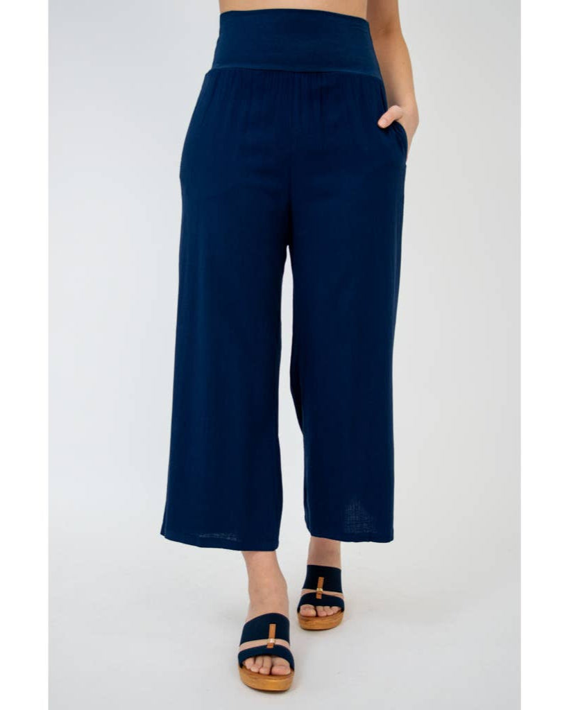The Landon Linen/Bamboo Capri Ankle Pant 🍁 - 4 COLORS