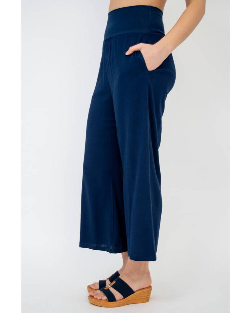 The Landon Linen/Bamboo Capri Ankle Pant 🍁 - 4 COLORS