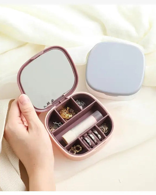 Jewelry Travel Box with Mirror