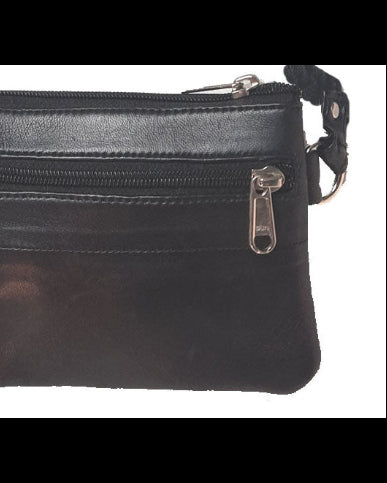 Mini Leather Zipper Chest Bag