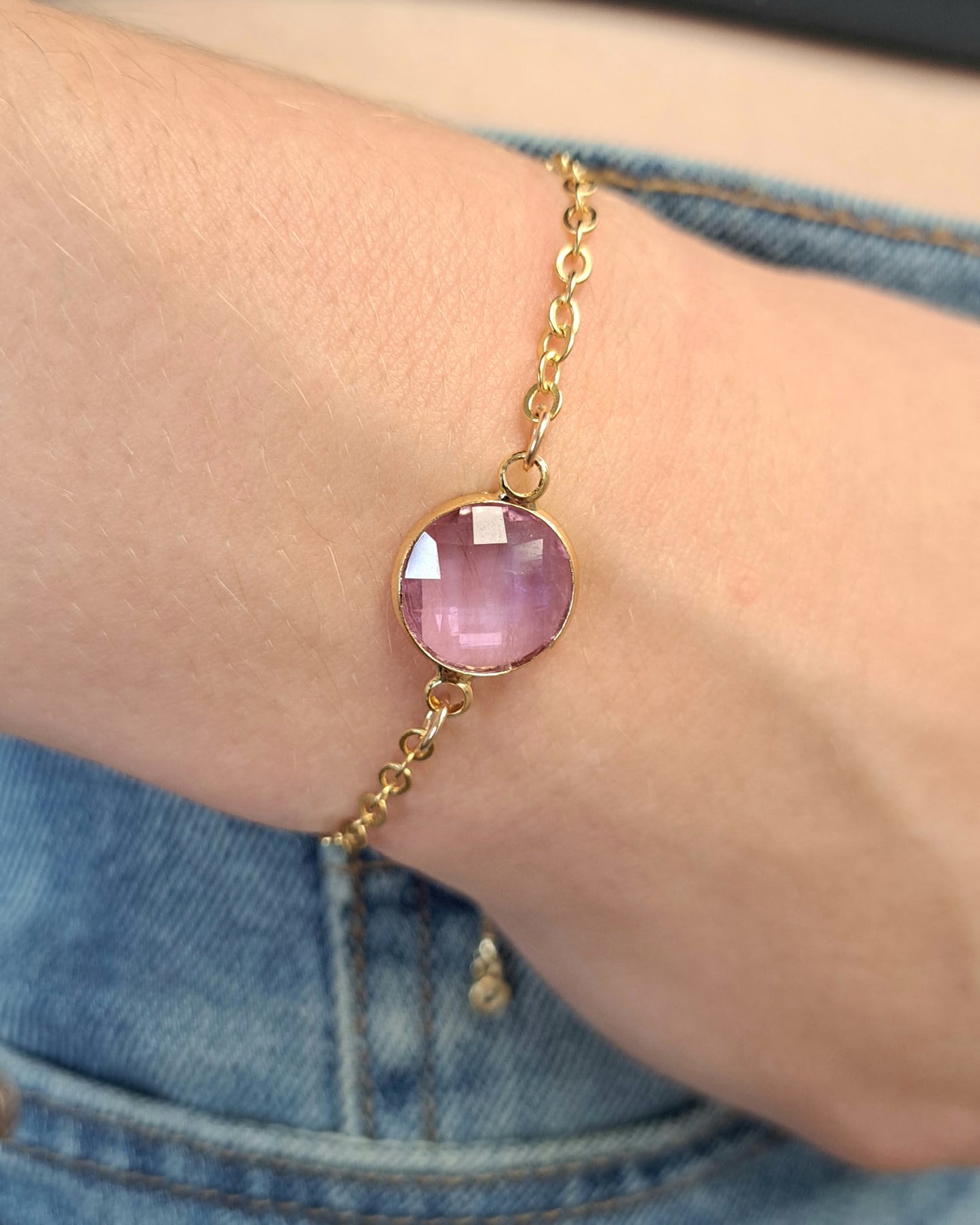 Gold Crystal Glide Bracelet