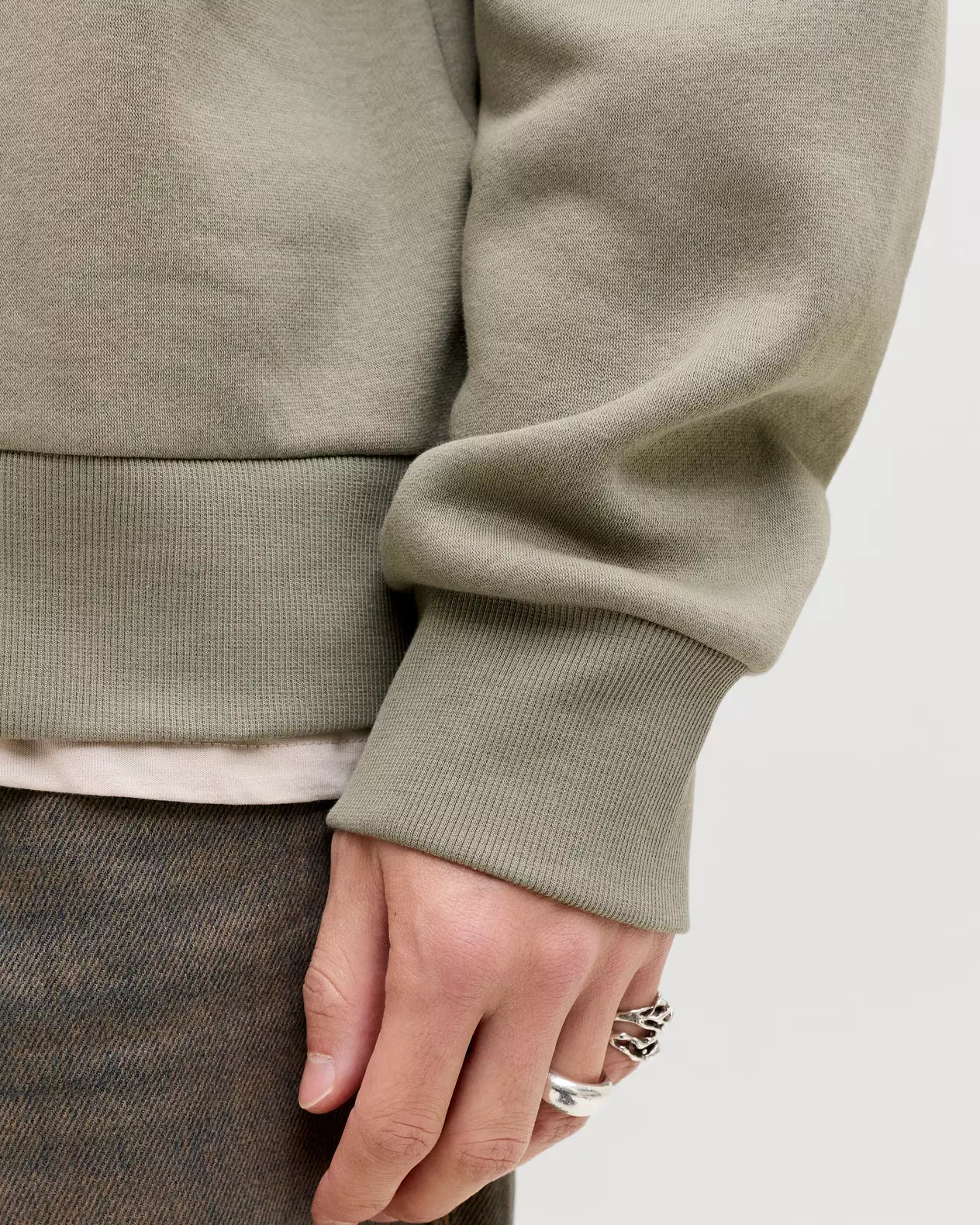 The Jack & Jones Olive Gray Hoodie