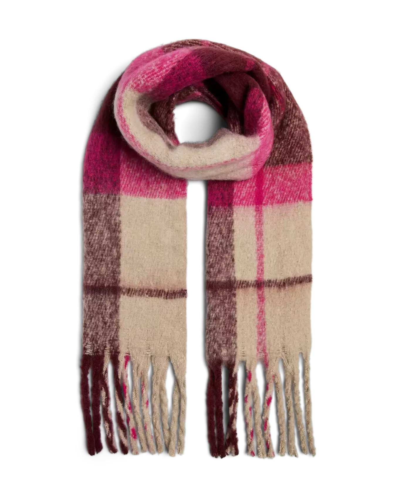The Lysna Plaid Long Scarf - 4 COLORS