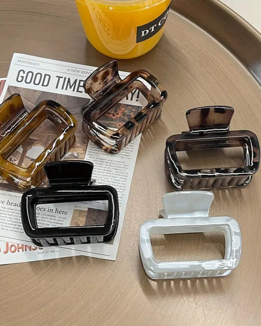 Rounded Rectangular Claw Clips