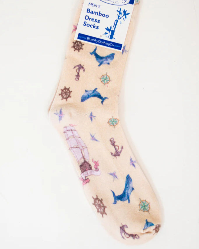 Sailor Men's Bamboo Dress Socks 🍁
