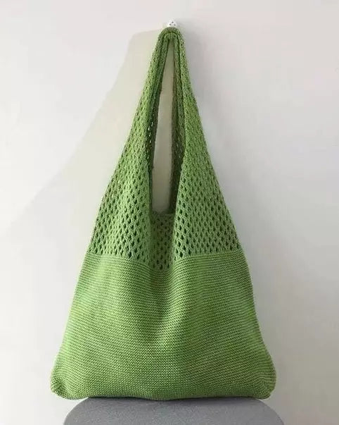 Mesh Knit Tote Bag