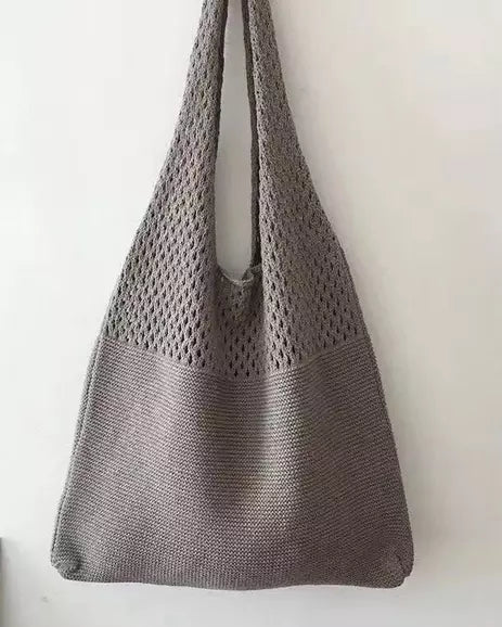 Mesh Knit Tote Bag