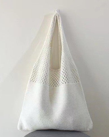 Mesh Knit Tote Bag