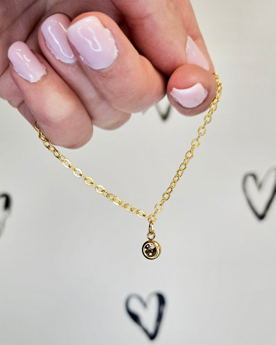 Gold Birthstone Bracelet