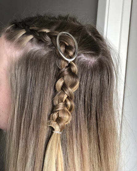 Geometric Silver Hair Clip
