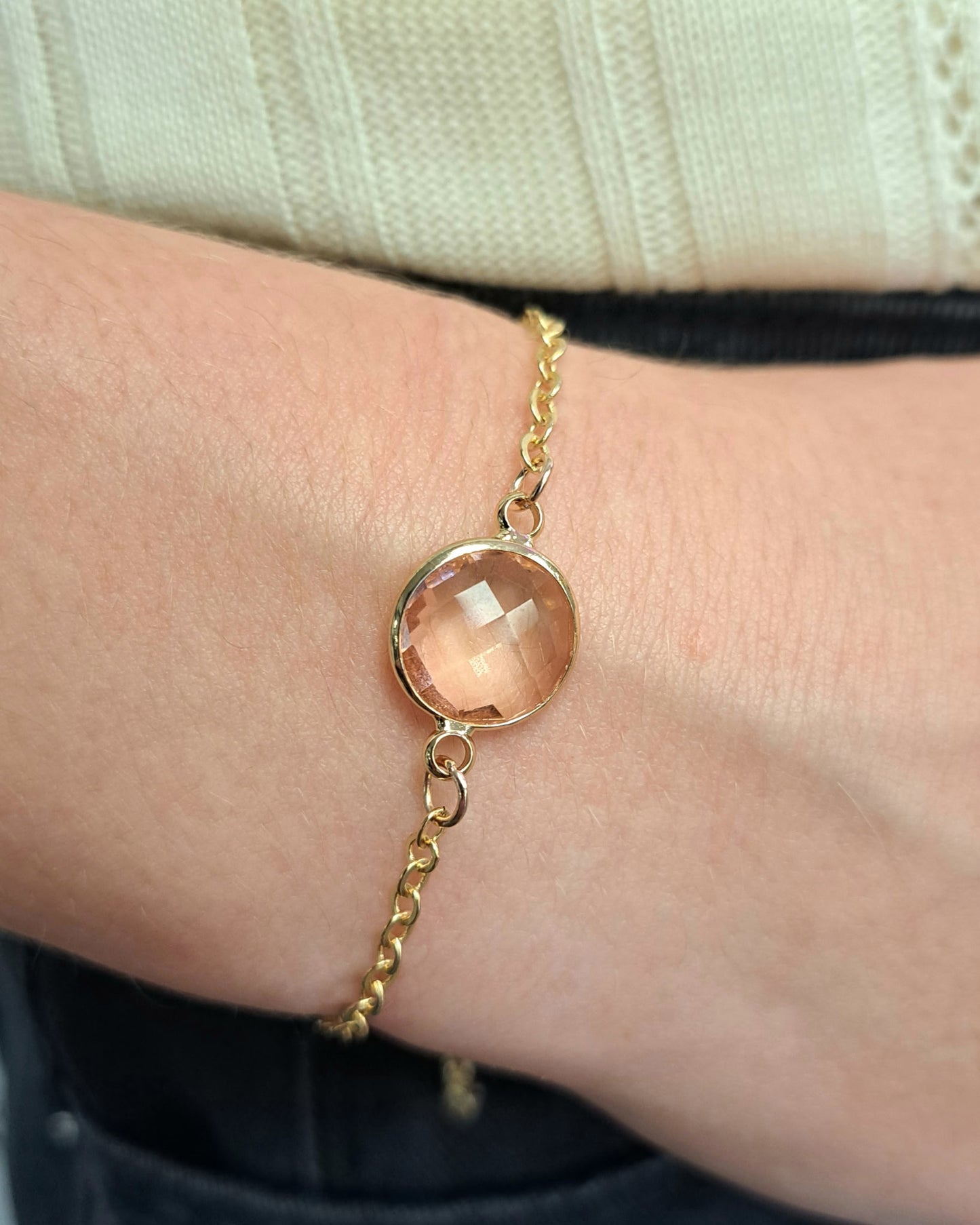 Gold Crystal Glide Bracelet