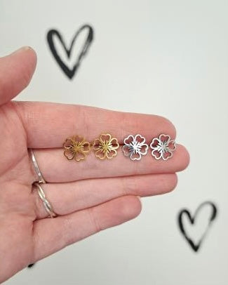 Poppy Flower Studs