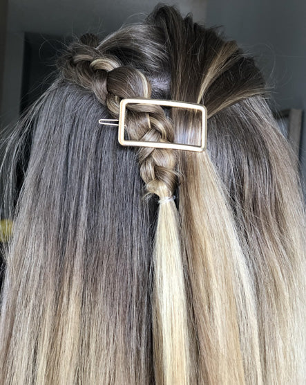 Geometric Gold Hair Clip