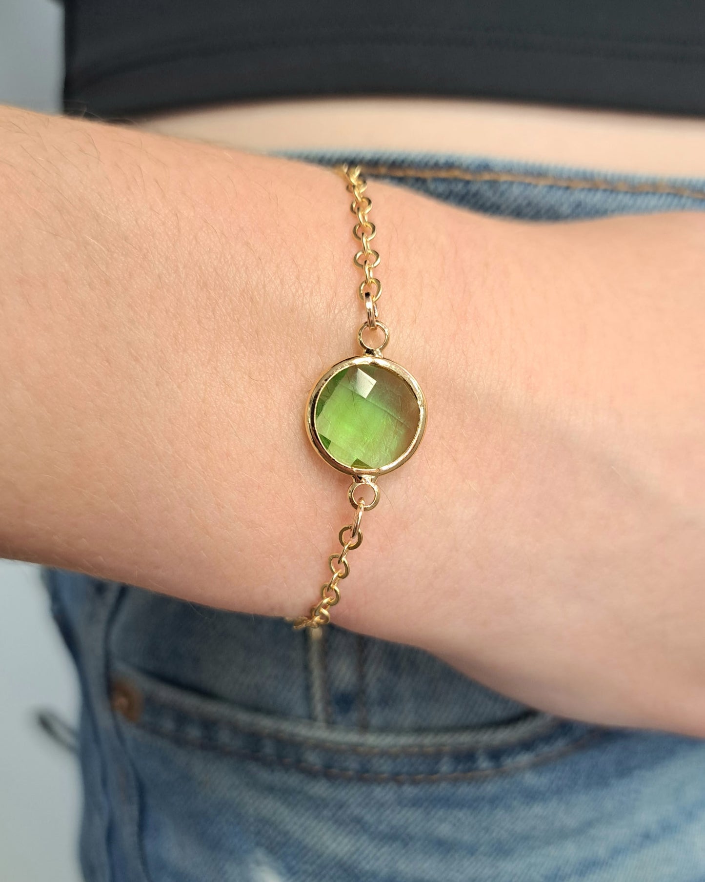 Gold Crystal Glide Bracelet