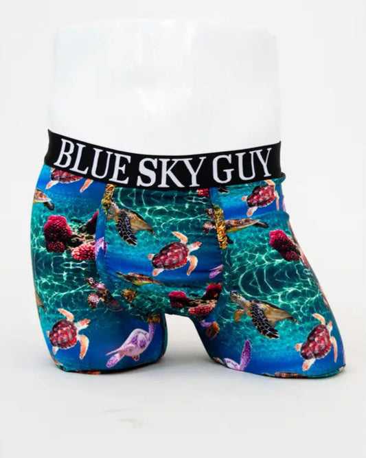 Sea Turtle Men's Bamboo Boxer Briefs 🍁