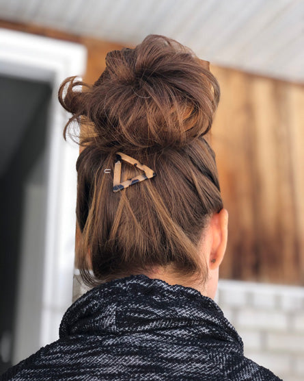 Geometric Tortoise Shell Hair Clips