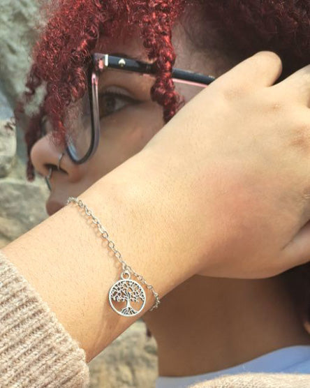 Tree Of Life Silver Charm Bracelet