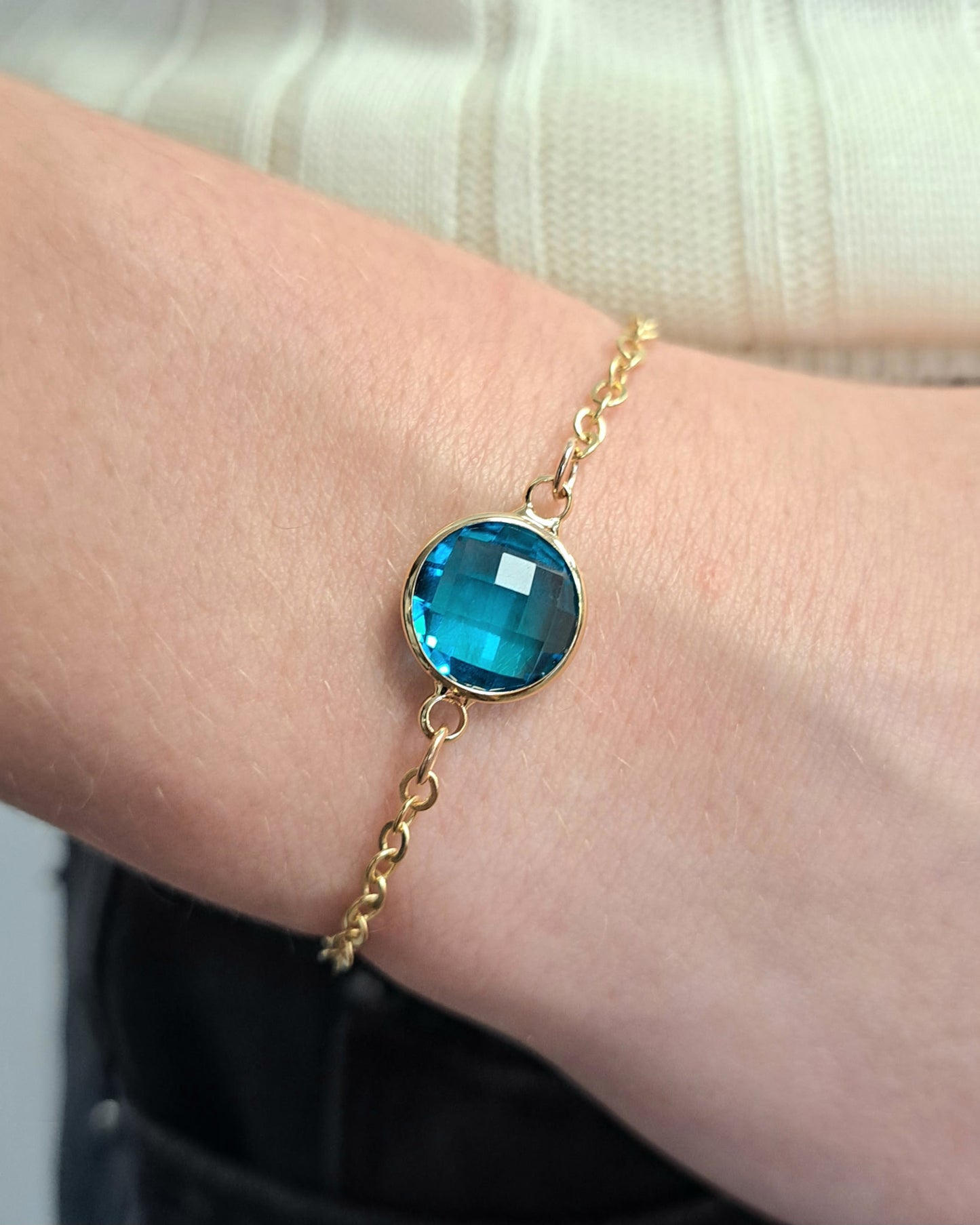 Gold Crystal Glide Bracelet