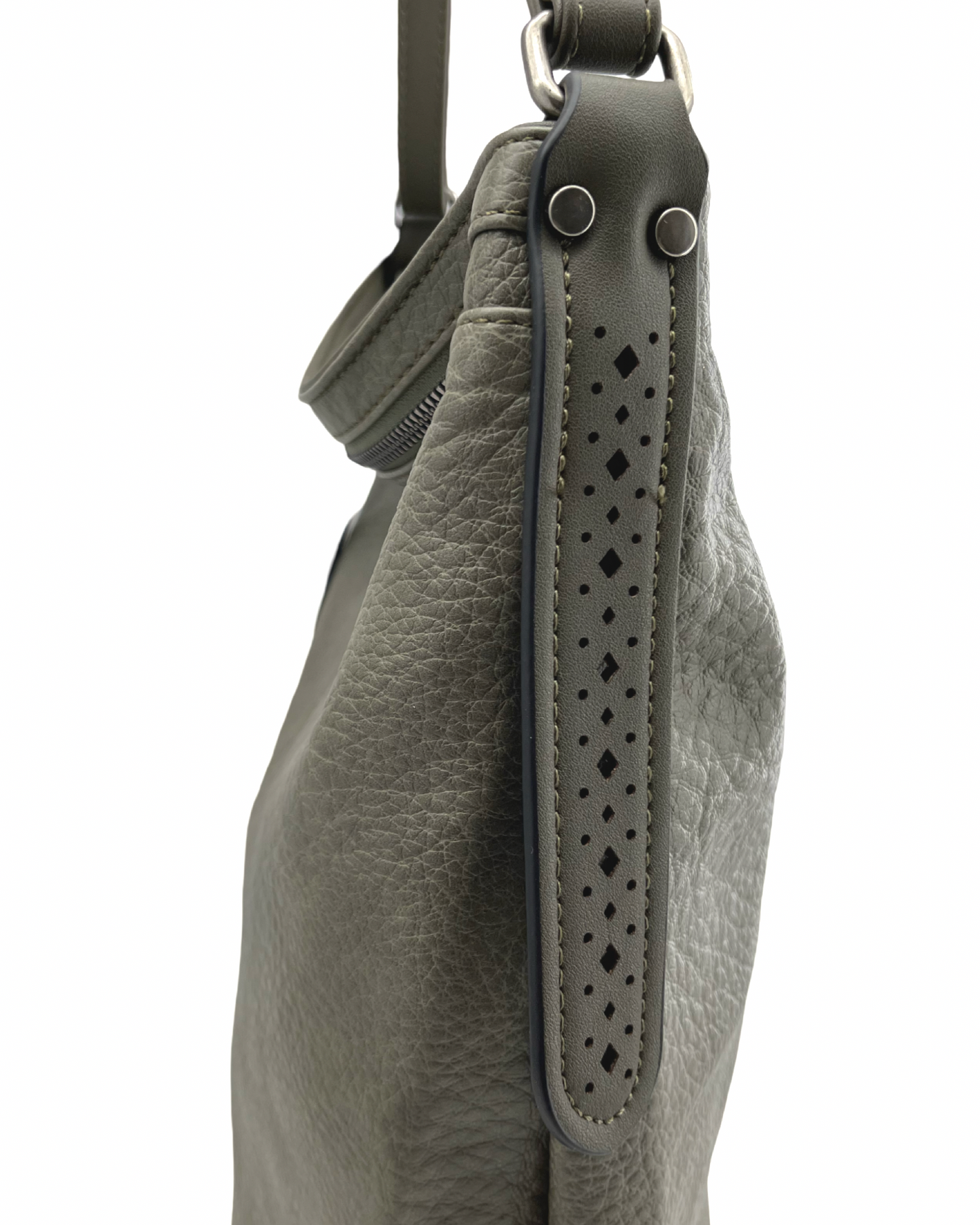 Vegan Leather Hobo Crossbody Bag - 2 COLORS ๐