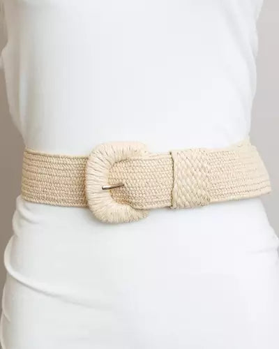 Raffia Stretch Belt