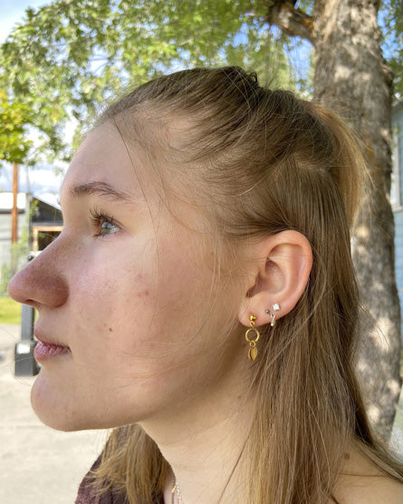 Leaf Shadow Studs