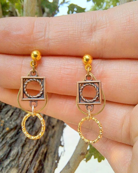 Golden Veil Studs