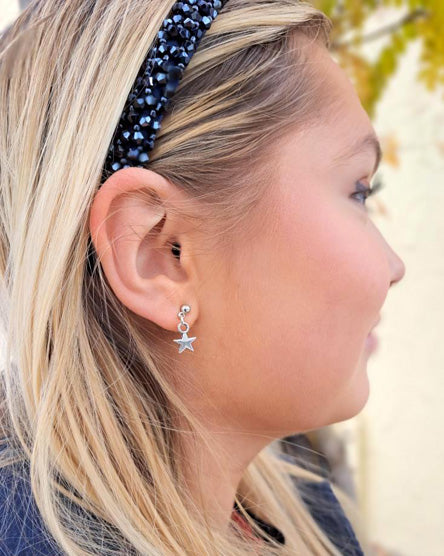 Star Silver Stud Earrings