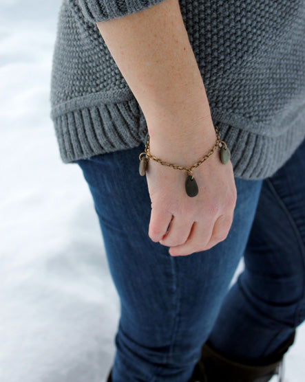 three stone bracelet