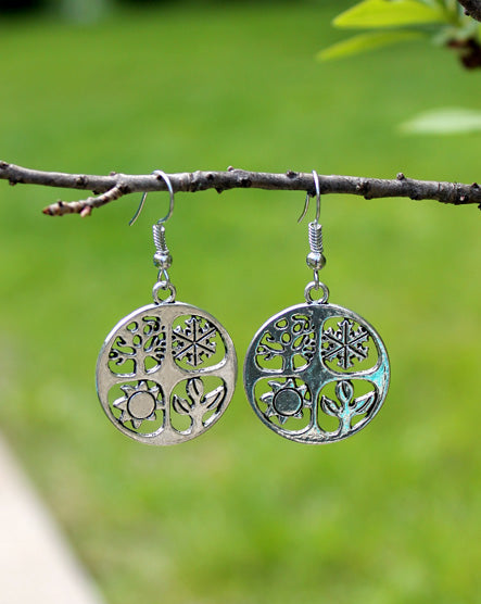 silver seasons earrings