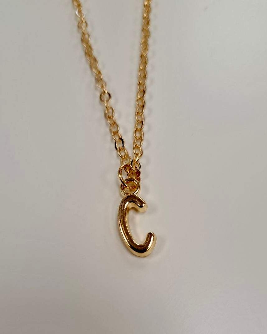 Gold Initial Necklace