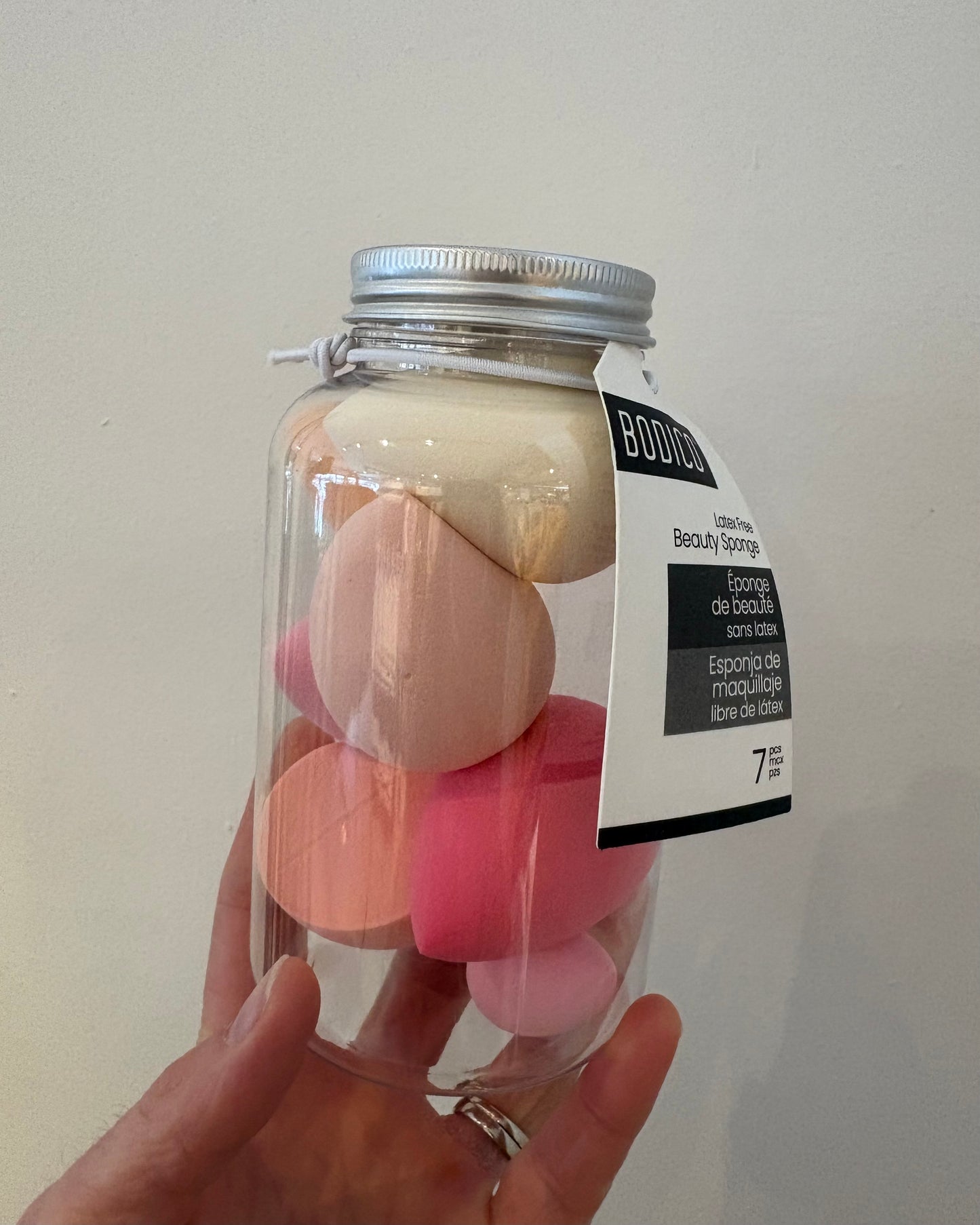 7-piece Makeup Sponge Mason Jar Set
