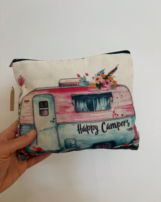 Happy Campers Cosmetic Bag