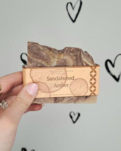 Sandalwood + Amber Natural Soap 🍁