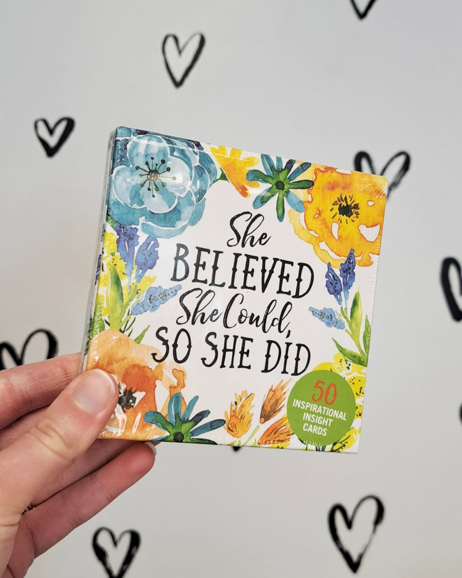 She Believed She Could, So She Did Affirmation Cards