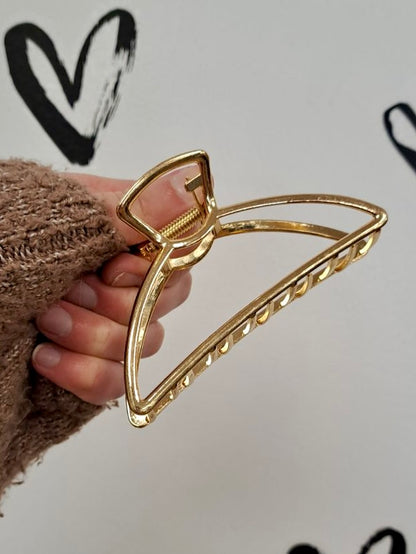 Gold Large Claw Hair Clip