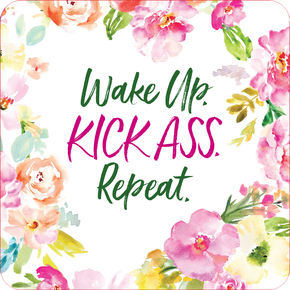 "Wake Up, Kick Ass, Repeat" Empowering Cards (60 pack)