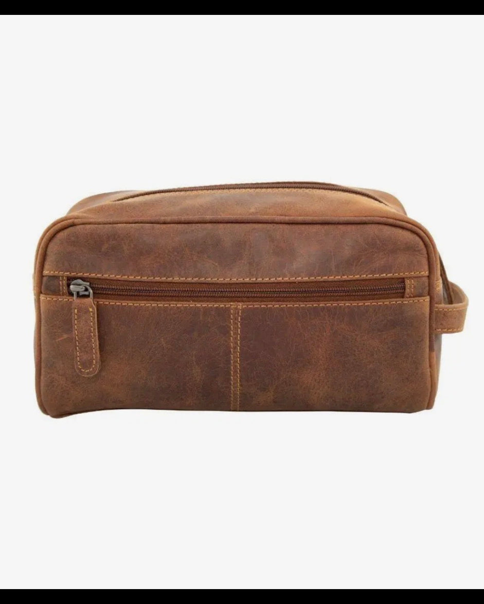 Banff Leather Toiletry Bag