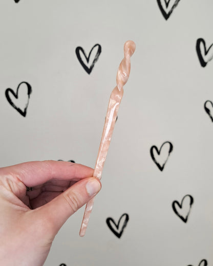 Marble Resin French Hair Stick